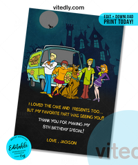 Editable Scooby Doo Invitation | Editable Scooby Doo Birthday Invitation | INSTANT DOWNLOAD