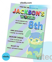 Squirm Birthday Invitation