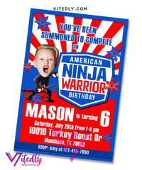 American Ninja Warrior Invitation