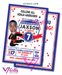 American Ninja Warrior Birthday Invitation