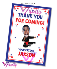 American Ninja Warrior Thank you card