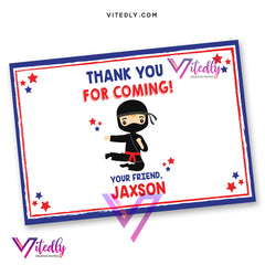 American Ninja Warrior Thank you card