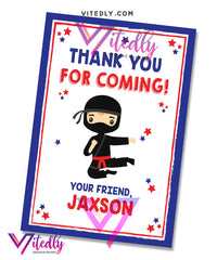 American Ninja Warrior Thank you card