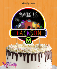 Among Us Cake Topper
