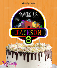 Among Us Cake Topper, Among Us Topper