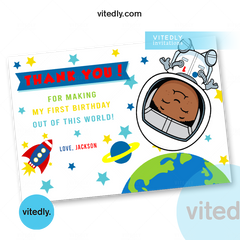 Astronaut Thank You Card