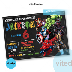 Avengers Invitation, Avengers Birthday, Avengers Invitation, Superhero Invitation, Superhero Avengers Birthday Invitation, Avengers Birthday Invitation