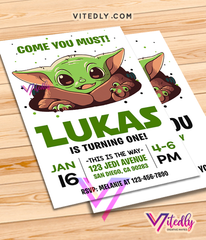 Baby Yoda Thank you card