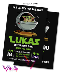 Baby Yoda Invitation
