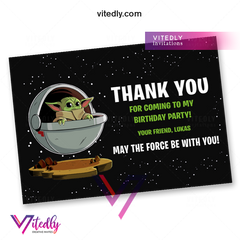 Baby Yoda Thank you card