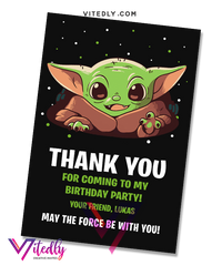 Baby Yoda Thank you card