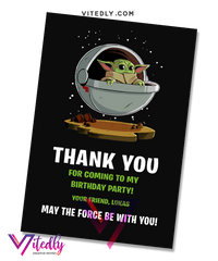 Baby Yoda Thank you card