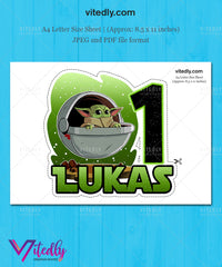 Baby Yoda Cake Topper