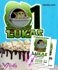 Baby Yoda Cake Topper