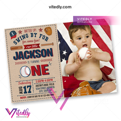 Baseball Invitation with Photo