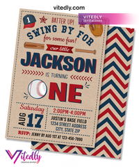 Baseball Birthday Invitation