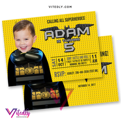 Batman Lego Birthday Invitation