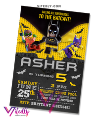 Batman LEGO Invitation