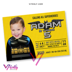 Batman Lego Invitation