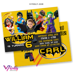 Batman Lego Invitation