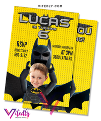 Batman LEGO Invitation
