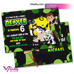 Ben 10 Party Invitation