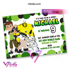 Ben 10 Invitations