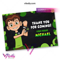 Ben 10 Party Invitations