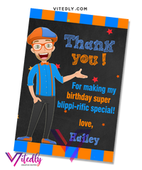 Blippi Thank you card