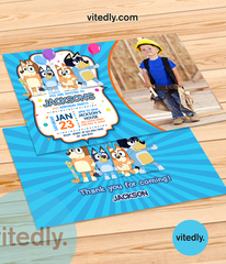 Bluey Birthday Invitation