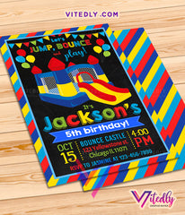 Bounce House Invitation, Bounce Castle Invitation, Jump Invitation, Bounce Party