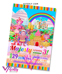 Candyland Invitation
