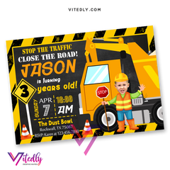 Dump Truck Invitation
