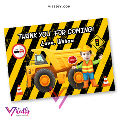 Construction Thank you card