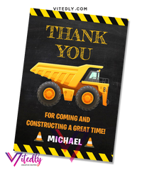 Construction Thank you card