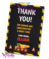 Construction Thank you card