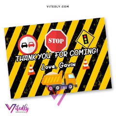 Construction Thank you card