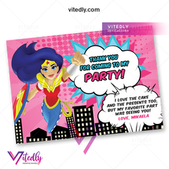 DC Superhero Girl Thank you card