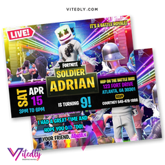 DJ Marshmello Invitation