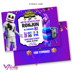 DJ Marshmello Invitation