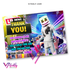 DJ Marshmello Thank you card