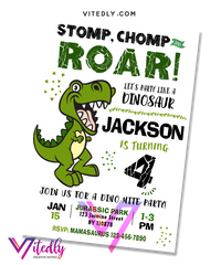 Dinosaur Birthday Invitation