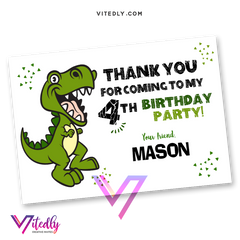 Dinosaur Thank you card