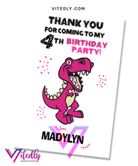 Dinosaur Thank you card