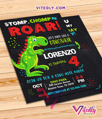 Dinosaur Birthday Invitations, Dinosaur Invitations, Dino Party Invitations