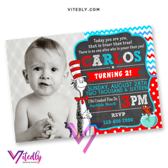Dr Seuss Birthday Invitations