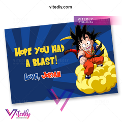 Dragon Ball Thank you card