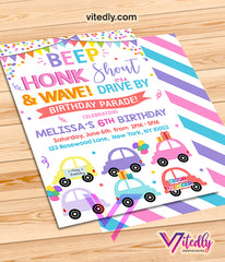 Quarantine Birthday Party Invite