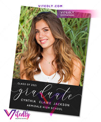 Elegant Graduation Announcement with Photo