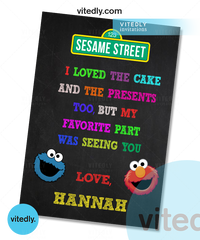 Elmo Thank You card